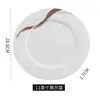 Juego de Vajilla de Hotel Juego de Cuatro Piezas Platos de Hotel Tazones Restaurante Comercial Tazones Chinos Chinoiserie Porcelana Blanca