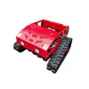 Fabricante de Cortador de Grama Autopropelido Mingsheng Atacado Cortador de Grama Controlado Remotamente Triturador de Grama Multifuncional Tipo Esteira para Pomar