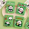 Caderno de folhas soltas A7 da série Cartoon Panda Coil Ben, portátil, para estudantes, de bolso