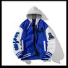 Uniforme de béisbol de marca de moda, bordado americano personalizado con colores contrastantes, chaqueta bomber gruesa informal para otoño e invierno, chaqueta de algodón.