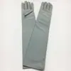 Guantes de spandex para dama elásticos de manga larga etiqueta blancos para conducir protección solar para brazos fabricantes al por mayor para exteriores