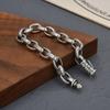 2023 novo clássico velho crack pulseira de impressão por personalidade estilo punk masculino dominador pulseira saída de fábrica