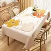 Toalha de Mesa Atmosférica, À Prova de Óleo, Impermeável, Resistente ao Calor, Lavável, Toalha de Mesa Retangular de PVC, Luxo Leve, Sensação de Alta Qualidade, Capa para Mesa de Centro