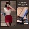 Lencería Sexy Manyu Uniforme de Azafata Sexy Femenino Traje de Secretaria Tentación Juego de Rol Atuendo Profesional Sexy 9528