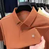 Camisetas de Manga Corta para Hombre de Verano Nuevas Transfronterizas Tops para Hombres de Mediana Edad Negocios Cuello de Solapa Casual Holgadas Camisetas Polo para Hombre