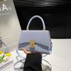 Verão Novo 2025 Novo Design Francês Simples Retrô Cor Moda Ombro Transversal Portátil Bolsa Pequena Quadrada Feminina