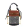 Bolso Cilíndrico Estampado de Moda Nuevo 2025 Estilo Coreano de Gama Alta Estilo Extranjero Versátil Bolso Cruzado para Niños Bolso de Hombro Exquisito