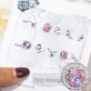 Paquete de material para manicura 2024 primavera y verano nuevo estilo mono mismo estilo hacha Corazón Torcido Cristal K9 diamante flash manicura al por mayor