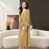 Ve a un lugar ventoso - El vestido floral de Liu Yifei, nuevo vestido de verano con estampado floral y cuello para mujer