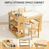 Mesa de brinquedo para crianças Estante infantil Conjunto de mesa e cadeira infantil Mesa de jogos infantil Mesa de atividades para bebês Mesa de desenho infantil