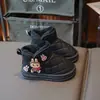 Botas de Nieve para Niñas 2026 Otoño/Invierno Nuevo Estilo Botines Cortos Estilo Británico para Niños Suela Suave Moda Cálidas con Felpa Botas para Niñas