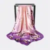 Bufanda de Seda Transfronteriza Europea y Americana de Amazon, Bufanda Cuadrada de 90, Moda de Alta Gama, Pañuelo Versátil para la Cabeza para Mujeres, Venta al por Mayor
