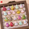 Pingente de Joia em Brocado Estilo Chinês, Bordado Dupla Face, Pingente de Cabacinha em Brocado Estilo Chinês Novo para DIY Feito à Mão, Acessório de Bolsa