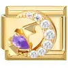 Amuletos Transfronterizos304 Acero Inoxidable Módulo Circonita Estrella de Mar Murciélago Mariposa Perla Pulsera Niñas Cuentas Suministro