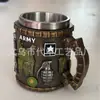 Taza de Agua de Resina y Acero Inoxidable Popular Creativa Transfronteriza, Copa de Vino Personalizada, Adornos de Regalo, Fabricante, Venta al Por Mayor
