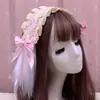 Barraca atacado Faixa de cabelo Lolita Headdress de menina japonesa fofa Acessórios de cabelo Lolita Cosplay empregada Faixa de cabelo de renda