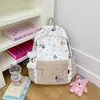 Mochila nova e fofa para estudante do ensino fundamental, simples e estilosa, para meninas do 3º ao 6º ano, grande capacidade, adequada para sair