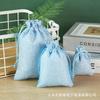 Bolsa de cáñamo con cordón color cáñamo, bolsa de cordón para almacenamiento, bolsa de cáñamo, en stock, bolsa de embalaje de lino al por mayor, monedero, bolsa de sachet