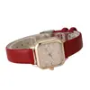2026 Versión Coreana Transfronteriza Reloj de Pulsera Estrellado Dulce y Delicado Set de Pulsera de Amor Reloj de Cuarzo Cuadrado para Mujer
