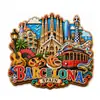 Imanes de Refrigerador de Madera, Souvenirs Turísticos Personalizados, Regalos Culturales y Creativos para Atracciones Turísticas, Fabricantes de Imanes de Comercio Exterior Transfronterizo, Venta al por Mayor