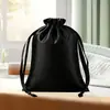 Bolsas de Satén con Cordón en Stock, Cierre de Cordón Bolsas Pequeñas de Tela para Guardar Pelucas, Bolsas de Satén con Cordón para Almacenamiento a Prueba de Polvo, Hechas a Medida