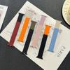 Correa de Reloj Magnética Suave con Patrón de Lichi Adecuada para Apple 9ª y 10ª Generación iWatch S11 Ultra Pulsera Magnética de Silicona Bicolor