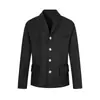 Blazer Casual para Hombre para Primavera y Otoño, Estilo Americano de Moda, de un Solo Botón con Cuatro Botones, Corte Tridimensional, Abertura Central en la Espalda, Corte Entallado