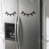 FX1032 Fan Xi Nórdico ins Corazón de Niña Pestañas Pegatinas para Refrigerador de Cocina Decoración del Hogar Pegatinas de Pared Mayoreo