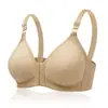 Sujetador Fino de Talla Grande Transfronterizo para Personas de Mediana Edad y Mayores con Broches Frontales Sin Aros de Acero Ropa Interior Push-Up para Mujeres con Senos Laterales y Sujetador de Maternidad para Mujeres
