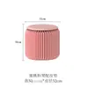 Banco Pequeño de Dieciocho Papeles Taburete Ins Rosa Plegable Redondo Bajo con Cojín de Cuero Mesa de Café de Moda Muebles Pequeños Populares