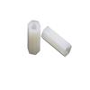 Coluna hexagonal de nylon branco de dupla passagem isolação de isolamento plástico coluna de placa PC espaçador parafuso de pino de cabeça dupla parafuso