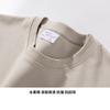 Sudadera Redonda de 350 g para Hombre, Manga Larga, Algodón Suave, Anti-Pilling, Color Sólido, Uniforme de Equipo, Ropa de Trabajo, con Logo Impreso y Bordado