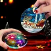 FGTYU012 Posavasos Acrílico Luminoso Navideño Transfronterizo Posavasos con Luz LED para Fiesta Navideña Decoración de Bar