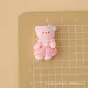 Acessórios de resina de urso de pijama de desenho animado, clipes de cabelo DIY, acessórios de cabeça, decorações para capas de celular, charms para tamancos e flores para sapatos - atacado
