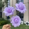 Flor Artificial Rosa Pétala Elegante de 3 Cabeças para Casamento e Decoração de Casa, Atacado