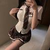 Nuevo Sexy Uniforme de Campus de Estudiante Universitaria para Mujer Adulto Sexy Cosplay Traje de Escolar Pura