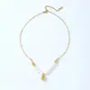 Collar Colgante de Perla de Agua Dulce Gota Estilo Nuevo Simple Natural Transfronterizo para Mujer Verano Lujo Ligero Joyería de Gama Alta