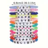 Joyería transfronteriza hecha a mano Pulsera de cerámica suave colorida para fans de Taylor Swift Pulsera con nombre en inglés Traje para mujer