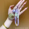 Llavero de Flor y Luna de Oro Puro 999, Colgante de Cadena para Teléfono de Moneda de Oro 520, Colgante para Bolso, Pequeño Regalo para el Festival Qixi