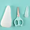 Tijeras Suplemento Alimenticio para Bebé Tijeras de Cocina de Acero Inoxidable para Cortar Carne, Verduras y Fideos Portátiles Tijeras para Comida de Bebé Niños Tijeras de Cerámica