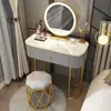 Tocador minimalista, tocador nórdico de lujo ligero, tocador de tamaño pequeño, tocador mini moderno para dormitorio nuevo