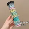 Prendedor de cabelo preto para rabo de cavalo alto para mulheres, altamente elástico e durável, não puxa nem deixa marcas no cabelo, faixa de cabelo, acessório de cabelo elástico