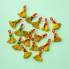 Accesorios para el Festival del Bote del Dragón Bolsitas Perfumadas Bordado Hecho a Mano DIY Tejido de Cuerda de Cinco Colores Zongzi Estilo Antiguo Hojas Iridescentes Accesorios Venta al por Mayor