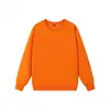 Sudadera de Algodón Grueso de 300g Color Sólido Otoño Oversize Cuello Redondo Unisex Capa Base Manga Larga Uniforme de Clase
