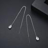 Pendientes de circonita con incrustaciones de cobre de la nueva versión coreana de Jinse Peach, con personalidad, pendientes femeninos de moda simples y frescos, fabricantes al por mayor