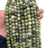 Venta al por mayor transfronteriza flor natural jade azul mesa jade cuentas redondas de jade cuentas sueltas de jade pulsera diy accesorios para joyería venta al por mayor de cuentas