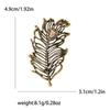 Nuevo broche de plumas retro de estilo coreano, elegante y a la moda, para abrigos, trajes, accesorios de ropa, broche, ramillete