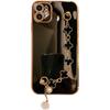 Funda para Teléfono Móvil Apple 15/14 para Mujer iphone12 Pulsera Trébol de Cuatro Hojas 13/11 Silicona Integral Negra 87
