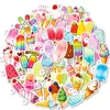 Compra Directa Transfronteriza [con Certificación Ce.Cpc] 50 Pegatinas Pequeñas de Paleta de Helado Dulce con Forma de Oreja Fáciles de Arrancar para Decoración