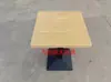 Mesa Rápida de Madera Maciza Pizarra Barra de Snacks Cafetería Restaurante de Té con Leche Hamburguesas Mesa y Sillas Combinadas Mesa Cuadrada Pequeña Simple Comercial